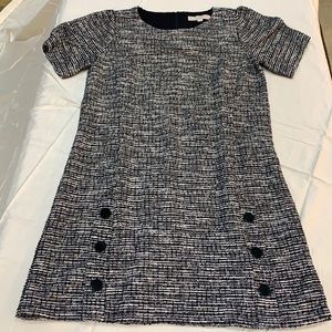 NEW size 10 LOFT black & white dress
